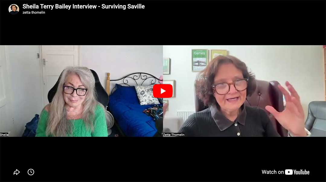 Zetta Thomelin interviews Sheila Terry Bailey – Surviving Savile
